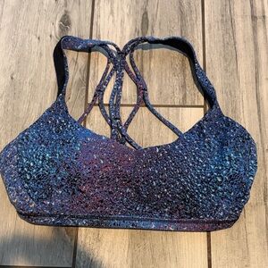 Lululemon Strappy Blue Sports Bra size 4